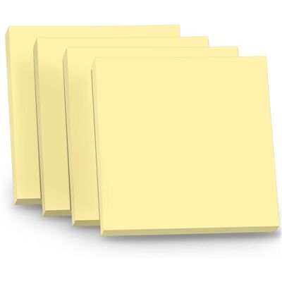 Non communiqué 400 Notes autocollantes repositionnables Waytex 4 blocs de 100 feuillets 75 x 75 mm jaune Jaune - Publicité Non communiqué 400 Notes autocollantes repositionnables Waytex 4 blocs de 100 feuillets 75 x 75 mm jaune Jaune - Publicité