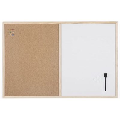 Non communiqué Bi-Office Budget - Tableau Mixte, d’Affichage en Liège et Blanc Magnétique Effaçable à Sec, Cadre en Bois, 90 x 60 cm - Publicité Non communiqué Bi-Office Budget - Tableau Mixte, d’Affichage en Liège et Blanc Magnétique Effaçable à Sec, Cadre en Bois, 90 x 60 cm - Publicité