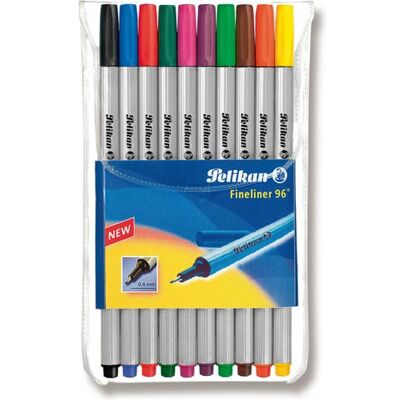 Pelikan fineliner 96, étui de 10, largeur de tracé: 0,4 mm - Publicité Pelikan fineliner 96, étui de 10, largeur de tracé: 0,4 mm - Publicité