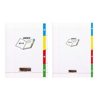 Non communiqué Calligraphe Cahier 4 index 8000 POLYPRO, 240 x 320 mm - Publicité Non communiqué Calligraphe Cahier 4 index 8000 POLYPRO, 240 x 320 mm - Publicité