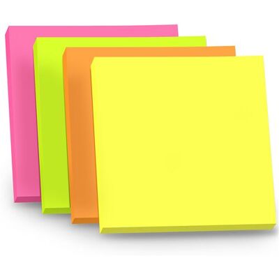 Non communiqué 400 Notes autocollantes repositionnables Waytex 4 blocs de 100 feuillets 75 x 75 mm couleurs néon assorties 4 Couleurs pastel assorties - Publicité Non communiqué 400 Notes autocollantes repositionnables Waytex 4 blocs de 100 feuillets 75 x 75 mm couleurs néon assorties 4 Couleurs pastel assorties - Publicité