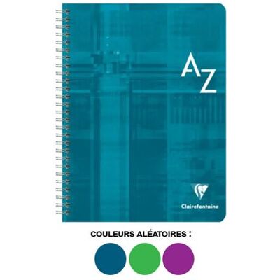 Carnet - Répertoire - A à Z - 17x22 cm - Grands carreaux - 100 pages - Spirales - Clairefontaine - Publicité Carnet - Répertoire - A à Z - 17x22 cm - Grands carreaux - 100 pages - Spirales - Clairefontaine - Publicité