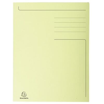 EXACOMPTA Chemise imprimée Foldyne 300, A4, jaune pastel - Publicité EXACOMPTA Chemise imprimée Foldyne 300, A4, jaune pastel - Publicité