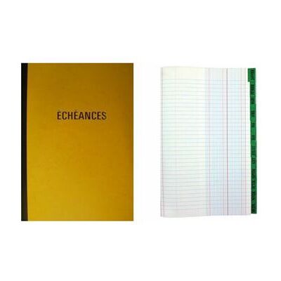 ELVE Cahier piqûre 'Echéances', 217 x 170 mm vertical - Publicité ELVE Cahier piqûre 'Echéances', 217 x 170 mm vertical - Publicité
