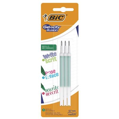 Non communiqué 3 Recharges pour stylo encre gel effaçable BIC Gelocity Illusion Encre verte - Publicité Non communiqué 3 Recharges pour stylo encre gel effaçable BIC Gelocity Illusion Encre verte - Publicité