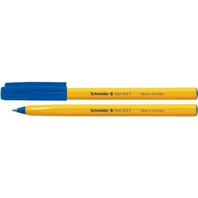 Non communiqué Schneider Tops 505 F Lot de 50 Stylos à bille jetables avec capuchon Encre bleu - Publicité Non communiqué Schneider Tops 505 F Lot de 50 Stylos à bille jetables avec capuchon Encre bleu - Publicité