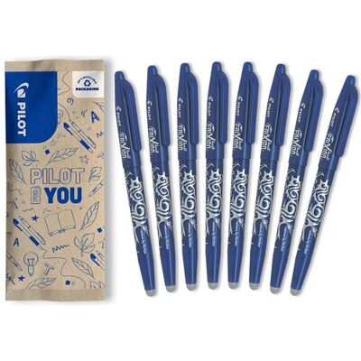 Non communiqué PILOT Roller FriXion Ball encre gel effaçable pointe moyenne 0,7 mm bleu lot de 8 Bleu - Publicité Non communiqué PILOT Roller FriXion Ball encre gel effaçable pointe moyenne 0,7 mm bleu lot de 8 Bleu - Publicité