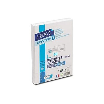 Non communiqué Enveloppes - Blanche - C5 - 162x229mm - Auto adhésive - Paquet de 50 - GPV - Publicité Non communiqué Enveloppes - Blanche - C5 - 162x229mm - Auto adhésive - Paquet de 50 - GPV - Publicité