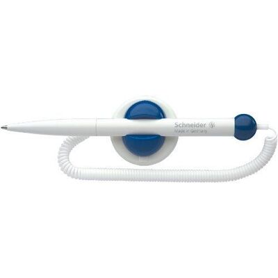 Non communiqué Schneider KLICK-FIX-PEN Stylo bille sur socle Cordon spirale M/bleu Lot de 10 - Publicité Non communiqué Schneider KLICK-FIX-PEN Stylo bille sur socle Cordon spirale M/bleu Lot de 10 - Publicité