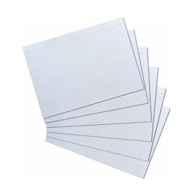 herlitz Fiches bristol, A4, ligné, blanc Blanc - Publicité herlitz Fiches bristol, A4, ligné, blanc Blanc - Publicité