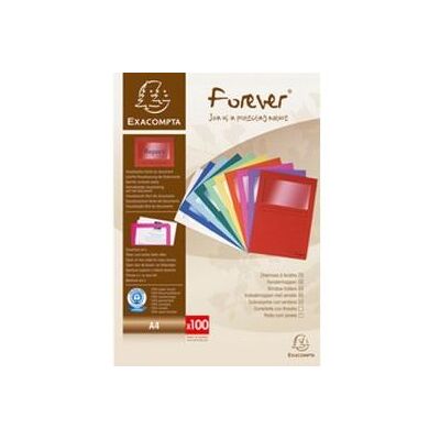 Non communiqué Exacompta exacompta chemise à fenêtre forever, a4, 120 g/m2, assorti noir - Publicité Non communiqué Exacompta exacompta chemise à fenêtre forever, a4, 120 g/m2, assorti noir - Publicité