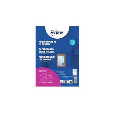 Non communiqué Avery 4839XL badge et porte-badges Badge nominatifs Carton 50 pièce(s) - Publicité Non communiqué Avery 4839XL badge et porte-badges Badge nominatifs Carton 50 pièce(s) - Publicité