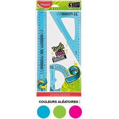 Kit Maxi Maped Twist'n Flex - Set de Géométrie - 4 Pièces - Publicité Kit Maxi Maped Twist'n Flex - Set de Géométrie - 4 Pièces - Publicité