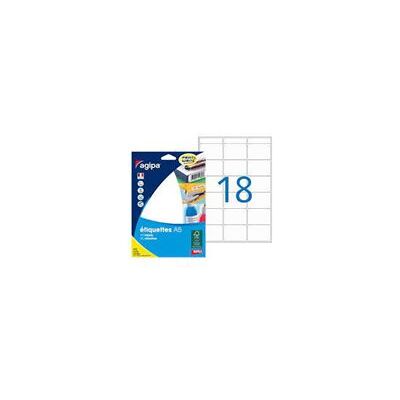 288 étiquettes blanches 32x40mm 18 étiquettes par planche A5 114015 - Apli/Agipa - Publicité 288 étiquettes blanches 32x40mm 18 étiquettes par planche A5 114015 - Apli/Agipa - Publicité