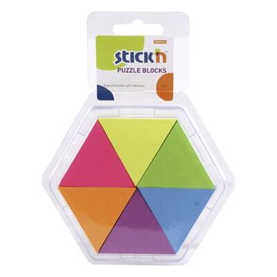 Basic Notes autocollantes Puzzle 6 couleurs - Publicité Basic Notes autocollantes Puzzle 6 couleurs - Publicité