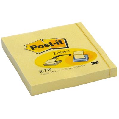 Post-it - Recharge Z-Notes Bloc de 100 feuilles 76x76mm Jaune Pastel - Publicité Post-it - Recharge Z-Notes Bloc de 100 feuilles 76x76mm Jaune Pastel - Publicité