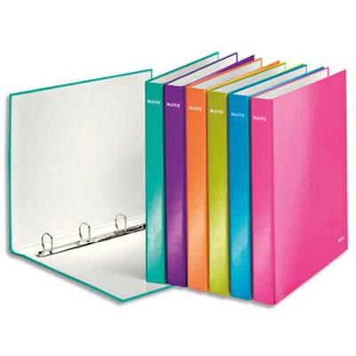 VISIODIRECT Lot de 10 Classeurs 4 anneaux Ø25 WOW en carton pelliculé. Dos 40mm. Format A4+. Coloris assortis - Publicité VISIODIRECT Lot de 10 Classeurs 4 anneaux Ø25 WOW en carton pelliculé. Dos 40mm. Format A4+. Coloris assortis - Publicité