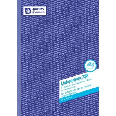 Avery zweckform formularbuch liefer- empfangsschein, a4 728 - Publicité Avery zweckform formularbuch liefer- empfangsschein, a4 728 - Publicité