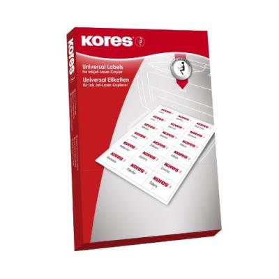 Kores lot de 100 étiquettes universelles blanc 70 x 67,7 mm l7067 Blanc - Publicité Kores lot de 100 étiquettes universelles blanc 70 x 67,7 mm l7067 Blanc - Publicité