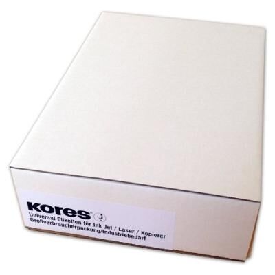 Kores universal-etiketten, 38,1 x 21,2 mm, weiá, 500 blatt e3821.500 - Publicité Kores universal-etiketten, 38,1 x 21,2 mm, weiá, 500 blatt e3821.500 - Publicité