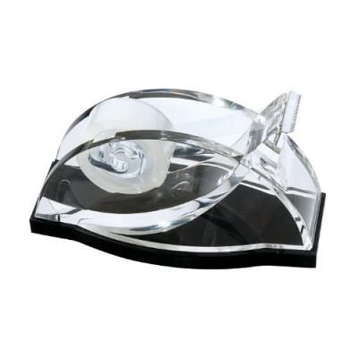 Wedo 0609001 acryl exklusiv dévidoir de ruban adhésif transparent noir Transparent - Publicité Wedo 0609001 acryl exklusiv dévidoir de ruban adhésif transparent noir Transparent - Publicité