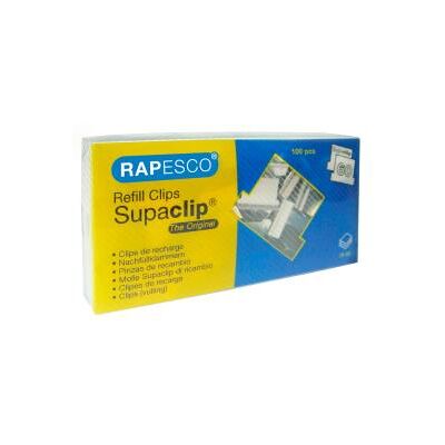 Rapesco Pqt de 100 Pinces de Recharge Supaclip® 60 Acier Inoxydable - Publicité Rapesco Pqt de 100 Pinces de Recharge Supaclip® 60 Acier Inoxydable - Publicité