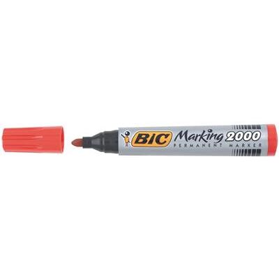 Marqueur Pointe Ogive - Bic Marking 2000 rouge Rouge - Publicité Marqueur Pointe Ogive - Bic Marking 2000 rouge Rouge - Publicité