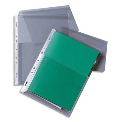 VISIODIRECT Sachet de 10 pochettes-plan en PVC 20/100e incolore, perforation 11 trous - Publicité VISIODIRECT Sachet de 10 pochettes-plan en PVC 20/100e incolore, perforation 11 trous - Publicité