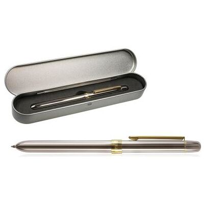 Aucune Stylo-Porte-mines 4 fonctions étuis métal - Publicité Aucune Stylo-Porte-mines 4 fonctions étuis métal - Publicité