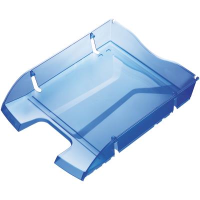 Maped Corbeille à courrier A4 Greenlogic bleu transparent - Publicité Maped Corbeille à courrier A4 Greenlogic bleu transparent - Publicité