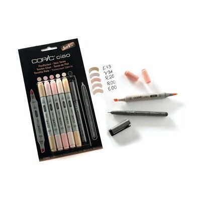Set 5 marqueurs copic ciao teintes chairs + 1 multiliner gratuit - copic Multicolore - assort. Publicité Set 5 marqueurs copic ciao teintes chairs + 1 multiliner gratuit - copic Multicolore - assort. Publicité