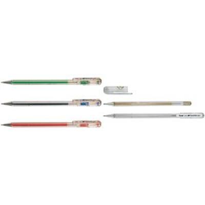 Pentel - stylo roller à encre gel Hybrid K108, argent Argent - Publicité Pentel - stylo roller à encre gel Hybrid K108, argent Argent - Publicité