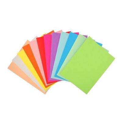 Chemise Exacompta - Paquet de 100 chemises semi-rigides 24x32cm "Foldyne 180" Assortis - Publicité Chemise Exacompta - Paquet de 100 chemises semi-rigides 24x32cm "Foldyne 180" Assortis - Publicité
