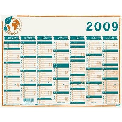 Quo Vadis Calendrier De Banque Equology by QuoVadis 55x40,5 Année2009 Blanc - Publicité Quo Vadis Calendrier De Banque Equology by QuoVadis 55x40,5 Année2009 Blanc - Publicité
