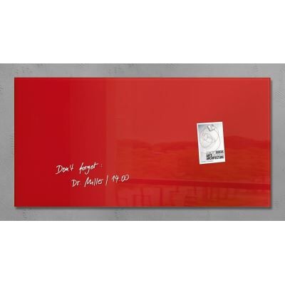 Sigel SI-GL147 Panneau magnétique en verre Artverum 910x460x15mm Rouge Rouge - Publicité Sigel SI-GL147 Panneau magnétique en verre Artverum 910x460x15mm Rouge Rouge - Publicité
