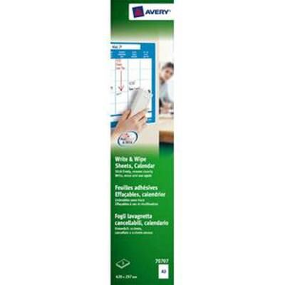 VISIODIRECT Boîte de feuilles adhésives effaçables à sec format A3 calendrier - Dimensions L29,7 x H42 cm blanc - Publicité VISIODIRECT Boîte de feuilles adhésives effaçables à sec format A3 calendrier - Dimensions L29,7 x H42 cm blanc - Publicité