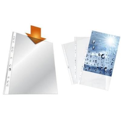 Durable - durtable pochettes perforées, a4, pp, transparent, 0,06 mm ouvertes en haut, perforation universelle, avec bande perfo - Publicité Durable - durtable pochettes perforées, a4, pp, transparent, 0,06 mm ouvertes en haut, perforation universelle, avec bande perfo - Publicité