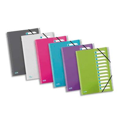 VISIODIRECT Lot de 12 trieurs HAWAI 12 positions en polypropylène. Fermeture par élastique. Coloris Assortis - Publicité VISIODIRECT Lot de 12 trieurs HAWAI 12 positions en polypropylène. Fermeture par élastique. Coloris Assortis - Publicité