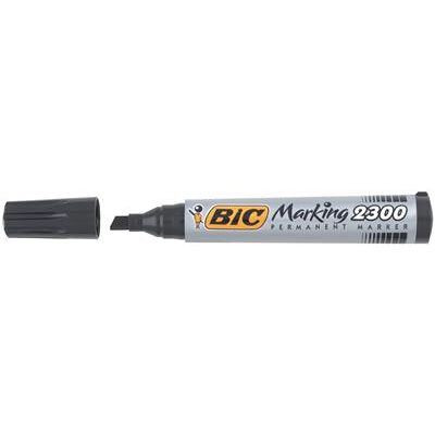 Marqueur Pointe Biseau - Bic Marking 2300 noir Noir - Publicité Marqueur Pointe Biseau - Bic Marking 2300 noir Noir - Publicité