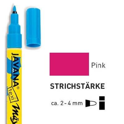 C.kreul textilmarker javana texi m?x medium, pink 90763 - Publicité C.kreul textilmarker javana texi m?x medium, pink 90763 - Publicité