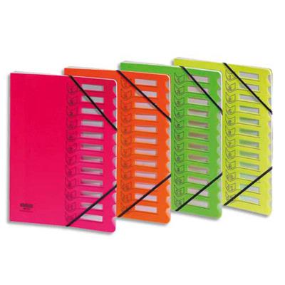 VISIODIRECT Lot de 12 trieurs à élastiques en polypropylène. 12 compartiments. Coloris assortis fluo - Publicité VISIODIRECT Lot de 12 trieurs à élastiques en polypropylène. 12 compartiments. Coloris assortis fluo - Publicité