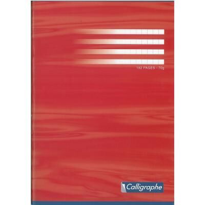 Calligraphe Cahier piqué 21x29,7 192 pages séyès papier 70 grammes - Publicité Calligraphe Cahier piqué 21x29,7 192 pages séyès papier 70 grammes - Publicité