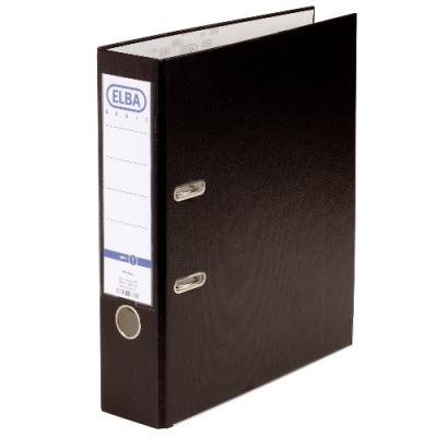 Elba 100202154 classeur levier format a4 polypropylène noir Noir - Publicité Elba 100202154 classeur levier format a4 polypropylène noir Noir - Publicité