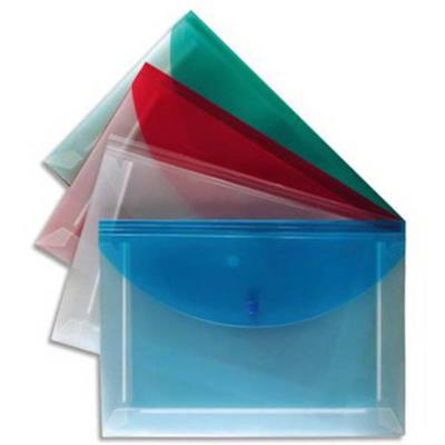 VISIODIRECT Lot de 25 enveloppes plate PROPYGLASS à soufflets 5 compartiments en polypropylène 2/10e, format A4, assortis - Publicité VISIODIRECT Lot de 25 enveloppes plate PROPYGLASS à soufflets 5 compartiments en polypropylène 2/10e, format A4, assortis - Publicité