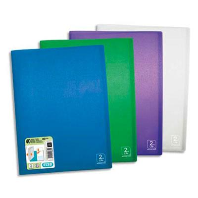 VISIODIRECT Lot de 10 Protège-documents 2nd LIFE en polypropylène translucide. 40 pochettes, 80 vues. Coloris assortis - Publicité VISIODIRECT Lot de 10 Protège-documents 2nd LIFE en polypropylène translucide. 40 pochettes, 80 vues. Coloris assortis - Publicité