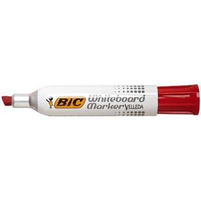 Bic - Marqueur Tableau Velleda 1781 Pointe Biseautee Rouge Rouge - Publicité Bic - Marqueur Tableau Velleda 1781 Pointe Biseautee Rouge Rouge - Publicité