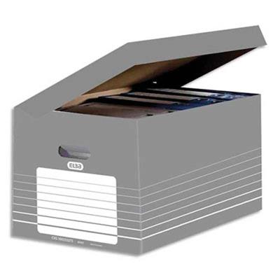 VISIODIRECT Lot de 10 conteneurs en carton ouverture sur le dessus, couvercle attenant. Montage automatique. Coloris gris - Publicité VISIODIRECT Lot de 10 conteneurs en carton ouverture sur le dessus, couvercle attenant. Montage automatique. Coloris gris - Publicité