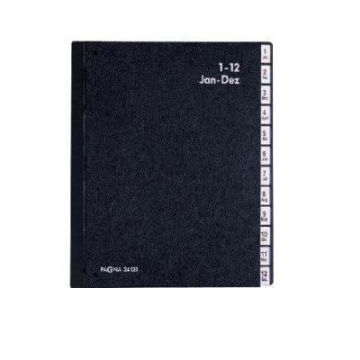Pagna classeur à soufflet 1-12 avec 12 compartiments représentant les mois en langue allemande (noir) 22905004 Noir - Publicité Pagna classeur à soufflet 1-12 avec 12 compartiments représentant les mois en langue allemande (noir) 22905004 Noir - Publicité