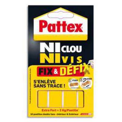 VISIODIRECT Lot de 12 Pochettes de 10 pastilles adhésives Fix&Defix - Publicité VISIODIRECT Lot de 12 Pochettes de 10 pastilles adhésives Fix&Defix - Publicité