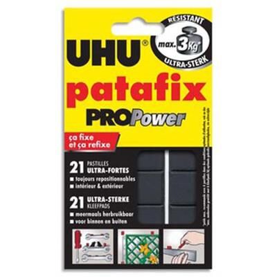 VISIODIRECT Lot de 30 tuis de 21 pastilles PATAFIX blanche Pro Power résistance ultra forte 3kg - Publicité VISIODIRECT Lot de 30 tuis de 21 pastilles PATAFIX blanche Pro Power résistance ultra forte 3kg - Publicité
